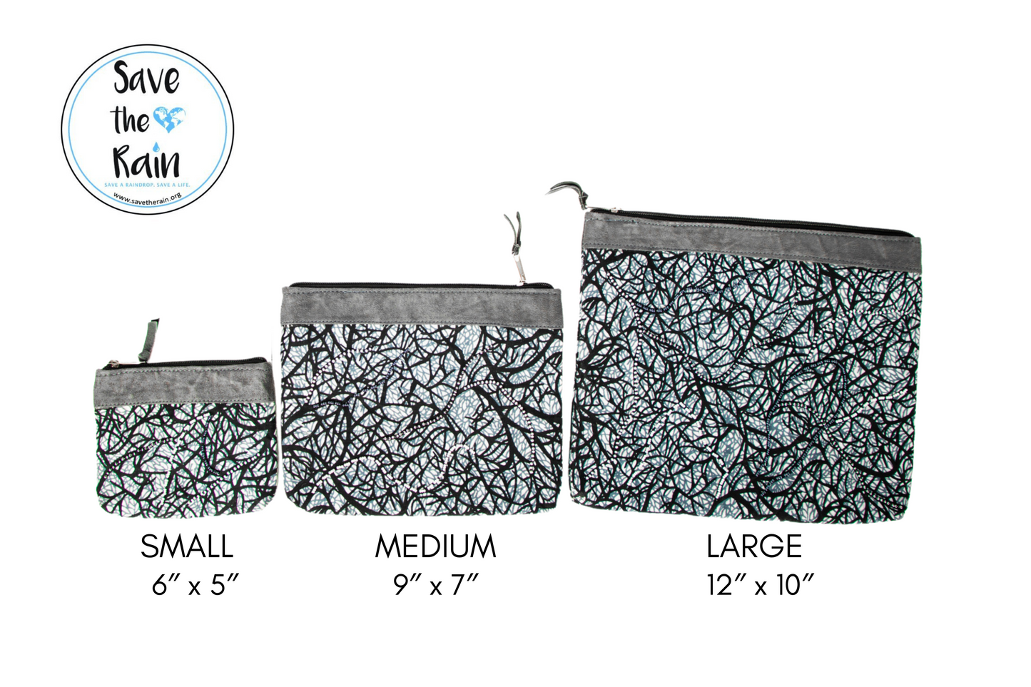 Zipper Pouch - "Matawi" Medium