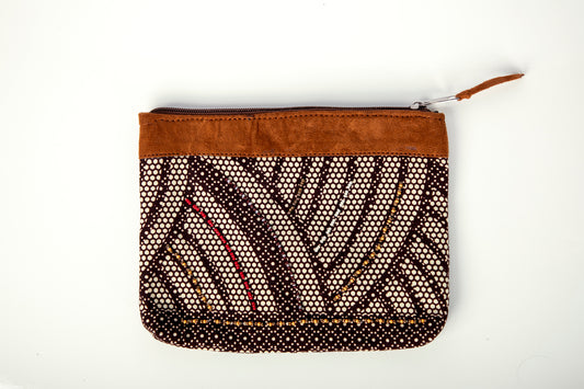 Zipper Pouch- "Mduara" Medium