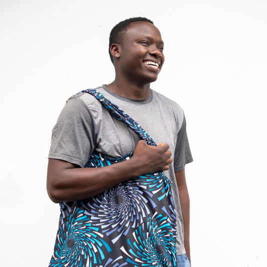 Compact Kitenge Tote Bag- "Mystery Bundle of 3 Totes"