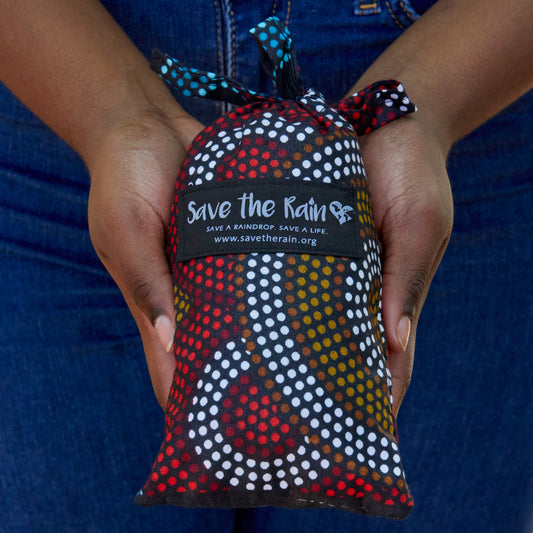 Compact Kitenge Tote Bag- "Elements"