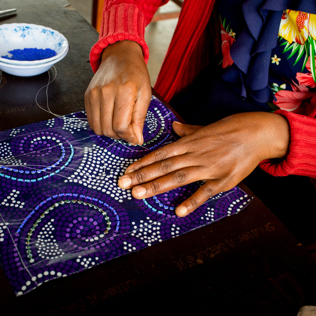 Wristlet Purse- "Berry"