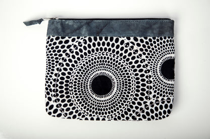 Zipper Pouch- "Mwangaza" Medium