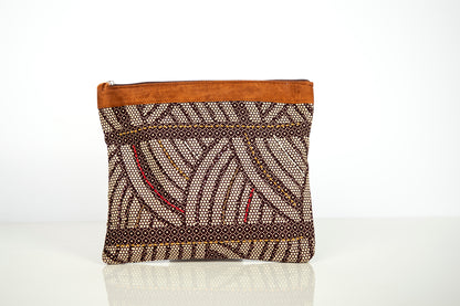 Zipper Pouch- "Mduara" Large