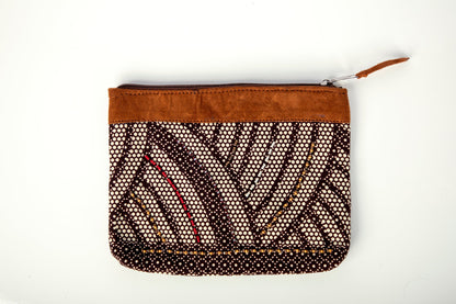 "Mduara" Handmade Four-Piece Set: Tablet Case + Three Zipper Pouches