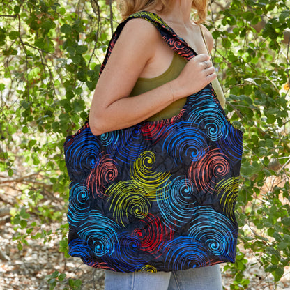 Compact Kitenge Tote Bag- "Gust"