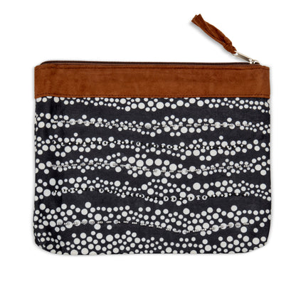 Zipper Pouch- "Pebbles"