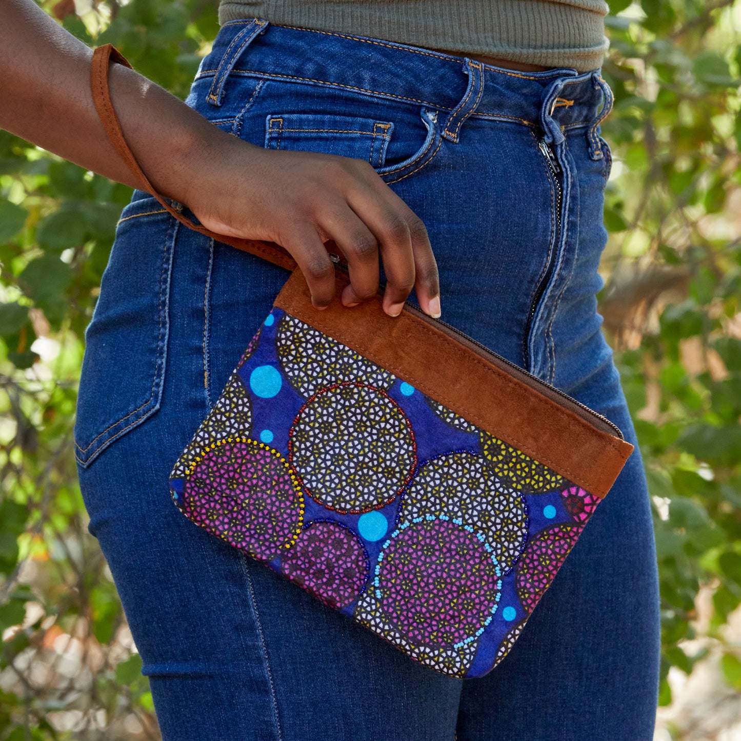 Wristlet Purse- "Inflorescence"