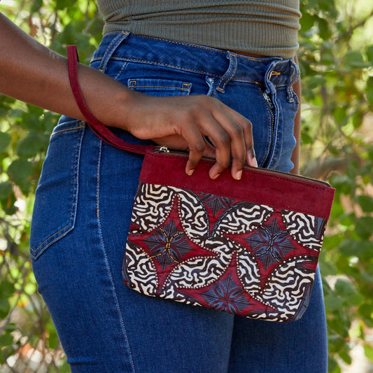 Wristlet Purse- "Berry"