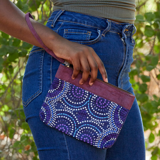 Wristlet Purse- "Grapes"