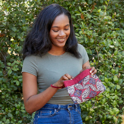 Wristlet Purse- "Berry"