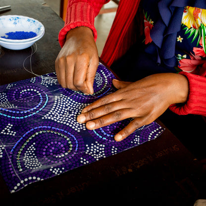 Wristlet Purse- "Chrysanthemum"