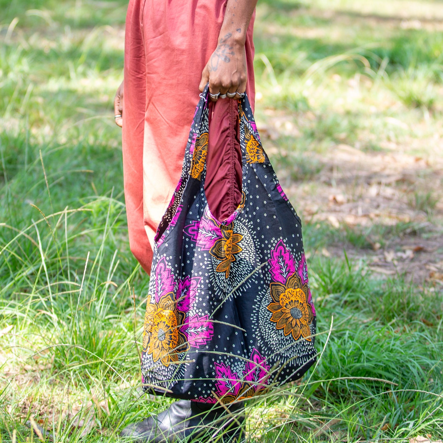 Compact Kitenge Tote Bag- "Mystery Bundle of 3 Totes"